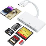 5 in 1 usb - c lightning multi card reader for sd, cf, xd, ms, micro sd - multi memory card adapter hub ... 5 in 1 usb - c lightning multi card reader for sd, cf, xd, ms, micro sd - multi memory card adapter hub ...