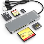 5 - in - 3 lecteur carte sd usb c usb a lightning - micro sd / sd / tf / cf / xd / ms lecteur de cartes ...