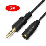 5 m�tres c�ble dextension audio jack 3. 5mm rallonge prise jack m�le � femelle