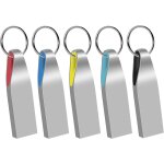 5 pack 32gb metal usb 2. 0 flash drive memory stick usb flash drive waterproof with keychain ring (multi ...