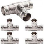 5 pièces bnc 3 - voie femelle à femelle t adaptateur, répartiteurs bnc type - t, pour cctv, antenne, ... 5 pièces bnc 3 - voie femelle à femelle t adaptateur, répartiteurs bnc type - t, pour cctv, antenne, ...
