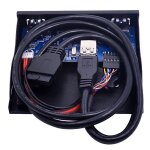 5 ports usb 3. 1 type - c r�partiteur de concentrateur usb3. 0 usb - c panneau avant hd audio avec c�ble ...