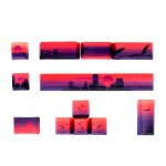 5 c�t�s sublimation pbt keycaps 12pcs pour clavier m�canique 6. 25u d'espace esc entrer direction cl�s ...