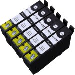 5 x cartouche d'encre avec puce compatible epson c13t12854010, t1285 pour imprimantes stylus office bx305fw, ...