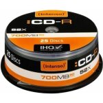 5 x cd vierge disque vierge cd - r 80min 700mo intenso 52x