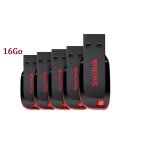 5 x sandisk cruzer blade 16 go clé usb (paquet de cinq) 5 x sandisk cruzer blade 16 go clé usb (paquet de cinq)