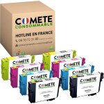 502xl - pack 8 cartouche d'encre compatible avec epson 502 ou 502xl jumelles - pour cartouche epson 502 ...