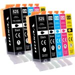 525xl 526xl cartouche d'encre compatible canon 525 526 pgi - 525 cli - 526 pour canon pixma mg5350 mg5150 ...