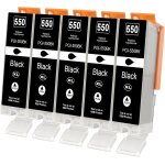550xl cartouches d'encre compatibles avec canon pgi - 550 pgbk noir pour pixma ip7250 mx925 mg5550 mg5650 ...