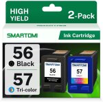 56 57 remanufactures cartouches d'encre pour hp 56xl 57xl pour hp deskjet 450ci 5150 5550 9680gp, officejet ...