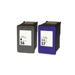 56 xl 57 xl cartouches d'encre remanufactur�es pour hp 56xl 57xl psc 1210 1215 1315 1318 photosmart 7760 ...