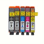 (5color) cartouche d'encre compatible pour imprimante 364xl 364 xl 364xl, pour photosmart 5510 5515 6510 ...