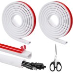 5m type d blanc 15 * 10mm goulotte de câble, apportez votre propre colle arrière cache cable tv mura, ... 5m type d blanc 15 * 10mm goulotte de câble, apportez votre propre colle arrière cache cable tv mura, ...