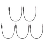 5pcs cble nu mle prise jack 3, 5 mm vers fil a extrmit ouverte remplacement trs 2 ples stro mono ...