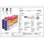 5x 0. 25 m cat7 - 10 gigabit network cable - patch cable rj45 ethernet cable (sftp pimf lszh cu) - for ...