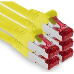 5x 2m c�ble patch cat6 s / ftp blindage pimf c�ble r�seau cat. 6 rj45 c�ble ethernet routeur lan dsl ...