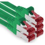 5x 2m c�ble patch cat6 s / ftp pimf blindage cat. 6 c�ble r�seau rj45 c�ble ethernet dsl lan routeur ...