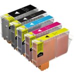 5x cartouches d'encre compatibles - haute capacité - cyan / magenta / yellow / black / large black pour ... 5x cartouches d'encre compatibles - haute capacité - cyan / magenta / yellow / black / large black pour ...