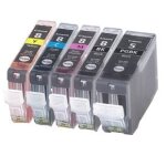 5x cartouches d'encre compatibles - avec puce - cyan / magenta / yellow / black pour canon / pixma ip4300 ...