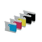 5x haute capacité cartouches d'encre compatibles - cyan / magenta / yellow / black pour brother / fax ... 5x haute capacité cartouches d'encre compatibles - cyan / magenta / yellow / black pour brother / fax ...