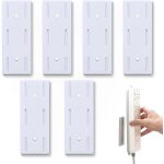6 de barrette d'alimentation auto adhsif support de barrette d'alimentation murale sans trou peut tre ...