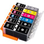 6 cartouches d'encre compatibles pour canon pixma mg6100 mg6150 mg6200 mg6250 mg8100 mg8150 mg8200 mg8250 ...