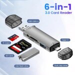 6 in 1 card reader usb3. 0 lecteur de carte 6 en 1 usb 3. 0 vers type c, micro usb, adaptateur otg universel, ... 6 in 1 card reader usb3. 0 lecteur de carte 6 en 1 usb 3. 0 vers type c, micro usb, adaptateur otg universel, ...