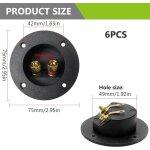 6 pièces bornier haut parleur, 2 voies bornier enceinte, bricolage maison voiture stéréo box voiture ... 6 pièces bornier haut parleur, 2 voies bornier enceinte, bricolage maison voiture stéréo box voiture ...