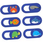 6 pièces cache webcam adhésif motif animaux marins protection glissière pour tablette ordinateur et téléphone ... 6 pièces cache webcam adhésif motif animaux marins protection glissière pour tablette ordinateur et téléphone ...