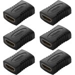 6 pi�ces coupleur hdmi, adaptateur hdmi femelle vers femelle, couplage hdmi adaptateur connecteur, compatible ...
