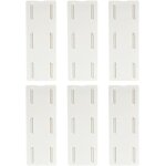 6 pices support murale multiprise auto - adhsif - fixation sans perage pour cbles (cuisine, bureau, ...