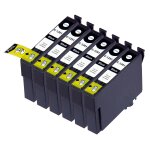 6 x cartouche d'encre avec puce compatible epson t1295 pour imprimantes stylus office bx305fw, stylus ...