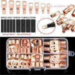 60 / 140pcs sc6 - 6 sc6 - 8 sc10 - 8 sc16 - 6 sc16 - 8 sc25 - 8 cosse de cble en cuivre kit boulon trou ...