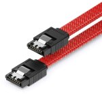 60 cm sata 3 nylon cbles de donnes 6 gbit / s sata iii cbles de branchement serial ata cbles de connexion ...