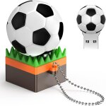 64gb football usb 2. 0 flash drive white colour memory stick high speed u disk for computer tablet pc ...