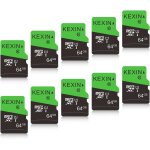 64go carte micro sd lot de 10 cartes mmoire microsd vitesse allant jusqu'a 90 mo / s u1 carte micro ...