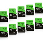 64go carte micro sd lot de 10 cartes mmoire microsd vitesse allant jusqu'a 90 mo / s u1 carte micro ...