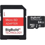 64go ultra rapide class 10 80mo / s microsd sdxc carte m�moire pour garmin virb action camcorder, adaptateur ...