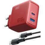 65w chargeur usb c, prise usb multiple 2 ports chargeur secteur, gan  usb adaptateur de charge rapide ...