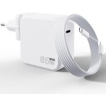 65w fast usb c charger with gan tech for huawei, mac book pro / air m1 m2, xps, hp, asus, i - pad pro ...