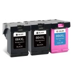 664xl cartouche d'encre de remplacement pour imprimante hp 664 hp664 xl deskjet 1115 2135 3635 2138 3636 ...