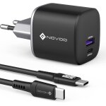 67w chargeur usb c, chargeur rapide avec 2 ports usb, 1m cble inclus, adaptateur universel charger compatible ...