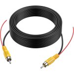 6m 20ft vid�o cable rallonge rca jack c�ble prise phono connecteur plug pour recul voiture fil de d�tection ...