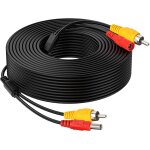 6m 20ft vidéo cable rallonge rca jack câble prise phono connecteur plug pour recul voiture fil de détection ... 6m 20ft vidéo cable rallonge rca jack câble prise phono connecteur plug pour recul voiture fil de détection ...
