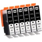6x 364xl noir cartouches d'encre compatible avec hp 364 364 xl pour photosmart 5520 5510 5520 5524 5524 ...