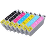 7 x cartouche d'encre avec puce compatible epson c13t08074011, t0807 pour imprimantes stylus photo p50, ... 7 x cartouche d'encre avec puce compatible epson c13t08074011, t0807 pour imprimantes stylus photo p50, ...