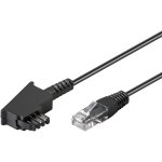 71813 cble de routeur pour dsl / adsl / vdsl, tae - f mle vers rj45 mle (8p2c) noir 2 m[cab9165076] ...