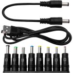 8 - en - 1 adaptateur d'alimentation dc, 5. 5x2. 1 mm femelle a mâle adaptateur, barrel jack connecteur, ... 8 - en - 1 adaptateur d'alimentation dc, 5. 5x2. 1 mm femelle a mâle adaptateur, barrel jack connecteur, ...
