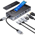 8 - en - 1 station d'accueil usb c avec boîtier ssd m. 2, hub usb c avec ssd m. 2 nvme / sata, 10gbps, ... 8 - en - 1 station d'accueil usb c avec boîtier ssd m. 2, hub usb c avec ssd m. 2 nvme / sata, 10gbps, ...