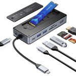 8 - en - 1 station d'accueil usb c avec boîtier ssd m. 2, hub usb c avec ssd m. 2 nvme / sata, 10gbps, ... 8 - en - 1 station d'accueil usb c avec boîtier ssd m. 2, hub usb c avec ssd m. 2 nvme / sata, 10gbps, ...